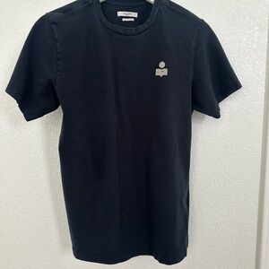 Black graphic T-shirt by Isabel Marant